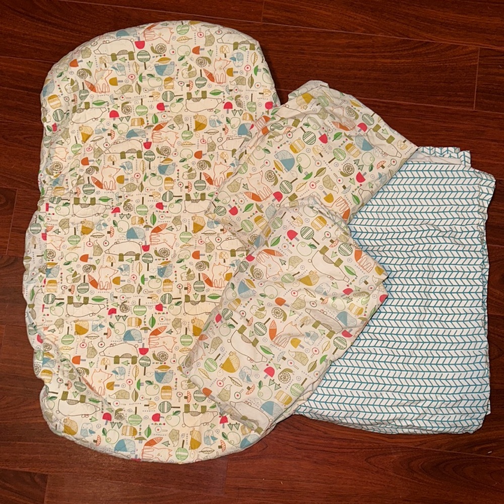 ADORABLE Woodland Critters Crate & Kids Crib Bedding and Changing Pad Cover